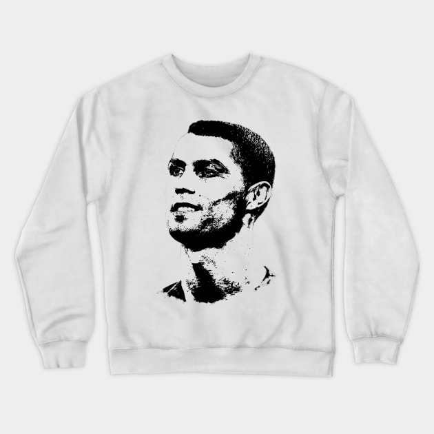 Cristiano Ronaldo Portrait Pop Art Crewneck Sweatshirt by phatvo